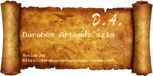 Darabos Artemíszia névjegykártya